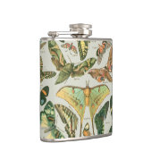 蝶ヴィンテージアンティーク蝶アート フラスク (右)