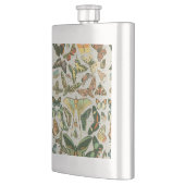 蝶ヴィンテージアンティーク蝶アート フラスク (左)