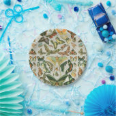 蝶ヴィンテージアンティーク蝶アート ペーパープレート (パーティー)