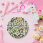 蝶ヴィンテージアンティーク蝶アート ペーパープレート (パーティー)