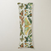 蝶ヴィンテージアンティーク蝶アート ボディピロー (正面縦)