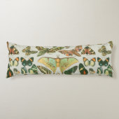 蝶ヴィンテージアンティーク蝶アート ボディピロー (正面)