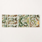 蝶ヴィンテージアンティーク蝶アート ヨガマット (正面(横))