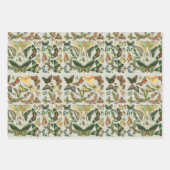 蝶ヴィンテージアンティーク蝶アート ラッピングペーパーシート (正面3)