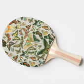 蝶ヴィンテージアンティーク蝶アート 卓球ラケット (横)