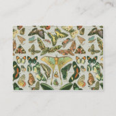 蝶ヴィンテージアンティーク蝶アート 名刺 (裏面)