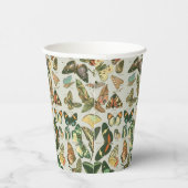 蝶ヴィンテージアンティーク蝶アート 紙コップ (右)