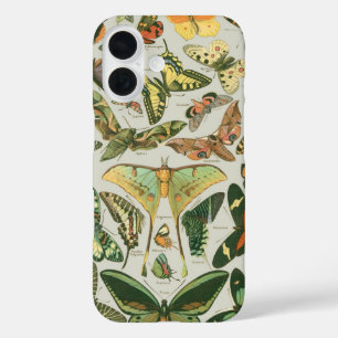 蝶ヴィンテージアンティーク蝶アート iPhone 16ケース