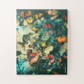 蝶ヴィンテージリラックスカラフル目パズル ジグソーパズル (縦)