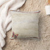 蝶ヴィンテージ クッション (ブランケット)