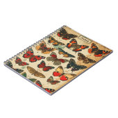 蝶ヴィンテージ ノートブック (左側)