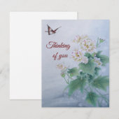 蝶中国の付き花 (正面/裏面)