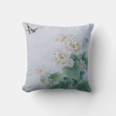 蝶中国の付き花 クッション (正面)