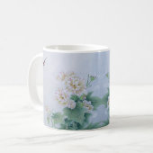蝶中国の付き花 コーヒーマグカップ (正面左)