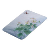 蝶中国の付き花 マグネット (左側)