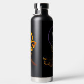 蝶付き水瓶及びカスタムイニシャルM ウォーターボトル (右面)