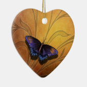 蝶休止V2のハートのオーナメント セラミックオーナメント (右)