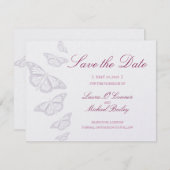 蝶保存日付カード セーブザデート (正面/裏面)