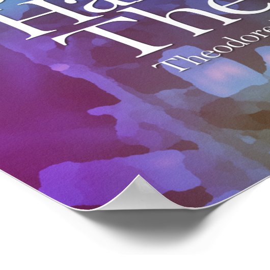 蝶信じの花はやる気を起こさせる ポスター (角)