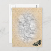 蝶写真テンプレート ポストカード (正面/裏面)