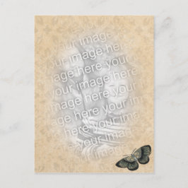蝶写真テンプレート ポストカード