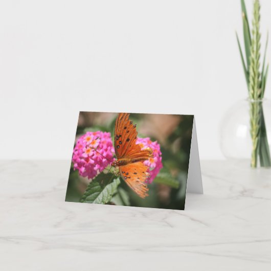 蝶勇気付けられるカード カード (正面)