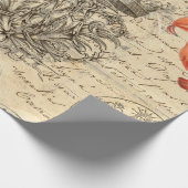 蝶原稿60lb Decoupageの紙 ラッピングペーパー (角)