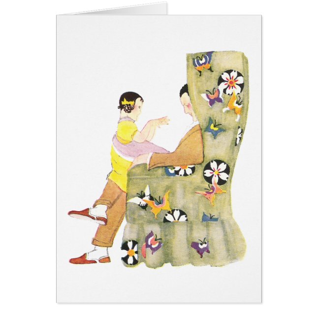 蝶及び花の肘掛け椅子 (正面)