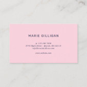 蝶及び花の鮮やかな花パターン 名刺 (裏面)