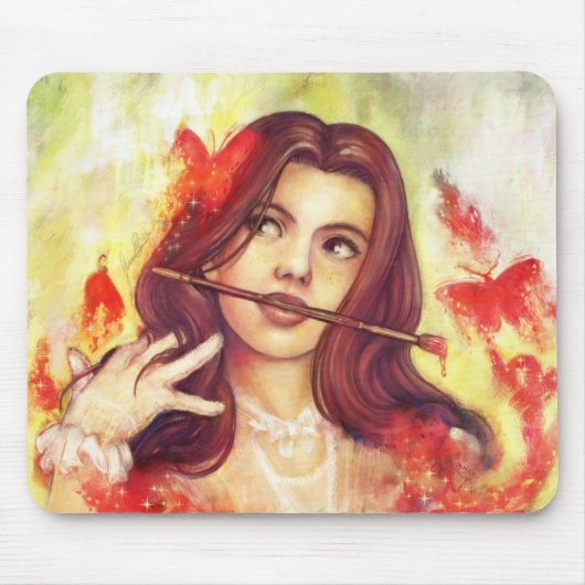 "蝶叫び"のマウスパッド マウスパッド (正面)