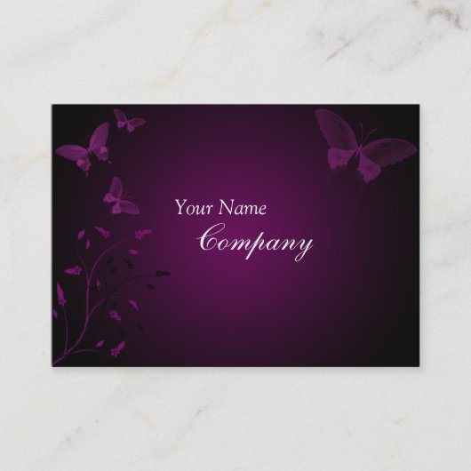 蝶名刺 名刺 (正面)