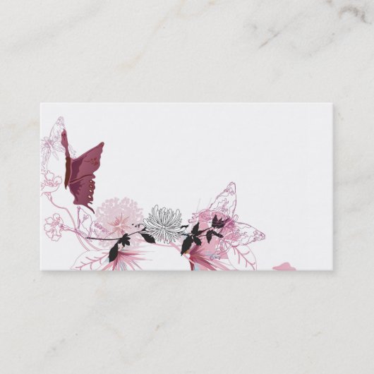 蝶名刺 名刺 (正面)