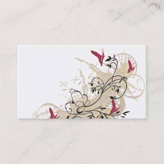 蝶名刺 名刺 (正面)