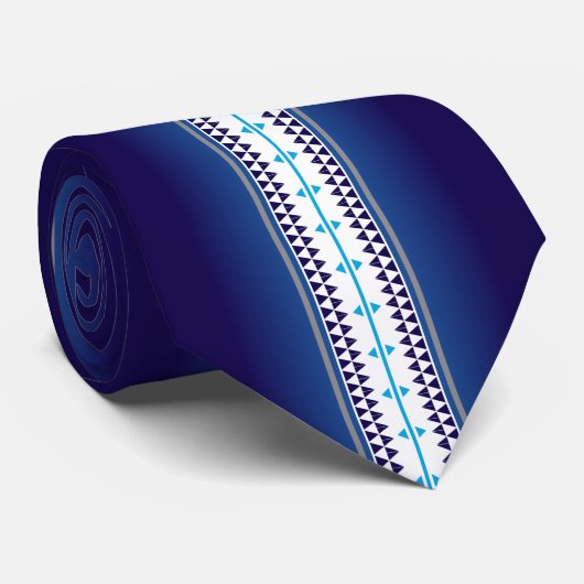 蝶国家の青 ネクタイ (ロール)