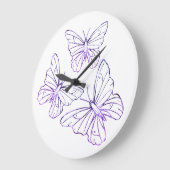 蝶壁時計 ラージ壁時計 (傾斜)