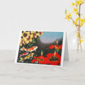 蝶夢II (宇宙の形) カード (黄色い花)