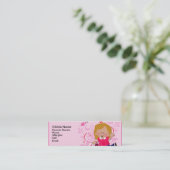 蝶女の子のテレホンカード コーリングカード (スタンド正面)