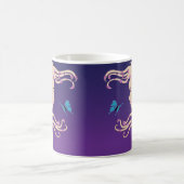 蝶女の子のマグ コーヒーマグカップ (中央)