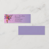 蝶妖精の国の細いプロフィールカード スキニー名刺 (正面/裏面)