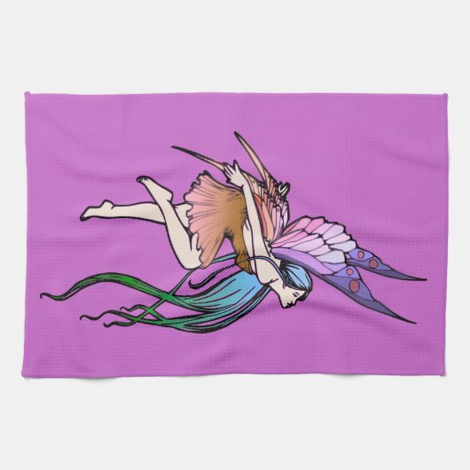 蝶妖精 キッチンタオル (横)