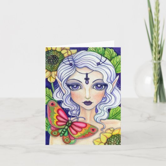 蝶妖精*彼女の隠蔽*   空白のなカード カード (正面)