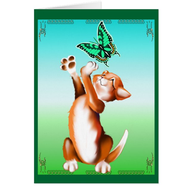 蝶子ネコカード (正面)