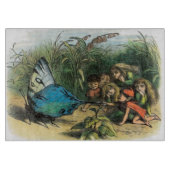 蝶小妖精や小人アートワークかわいい小人蝶 カッティングボード (正面)