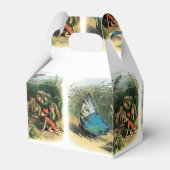 蝶小妖精や小人アートワークかわいい小人蝶 フェイバーボックス (裏面サイド)