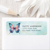 蝶差出人住所ラベル ラベル (インサイチュ)