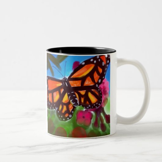 蝶庭のマグ11oz (白か黒) ツートーンマグカップ (右)