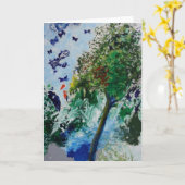 蝶庭の挨拶状 カード (黄色い花)