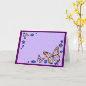 蝶庭カード(ブランク) カード (黄色い花)