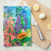 蝶庭16" x 24"手タオル キッチンタオル (四つ折り)