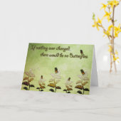 蝶引用文を変えて下さい カード (黄色い花)